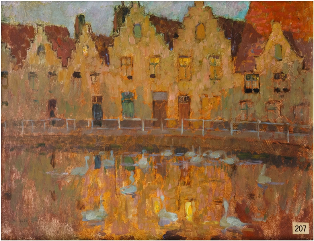 Henri Le Sidaner - Case a Bruges